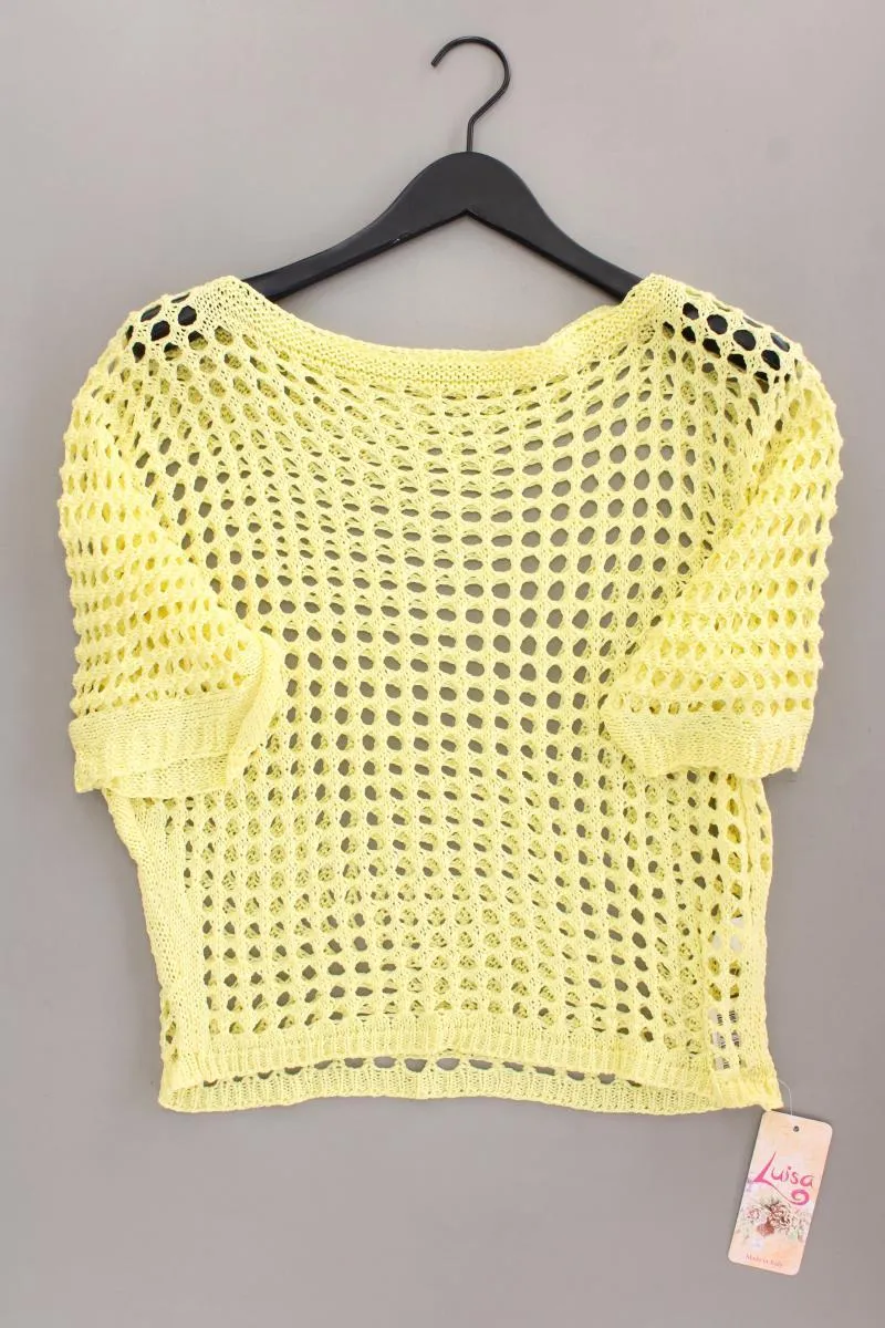 Häkelshirt Gr. OneSize neu mit Etikett Neupreis: 29,9€! Kurzarm gelb