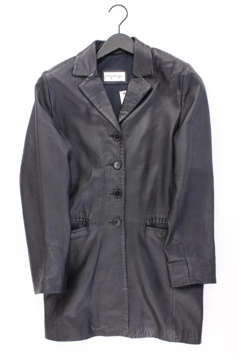 Apanage Vintage Ledermantel Gr. 38 schwarz