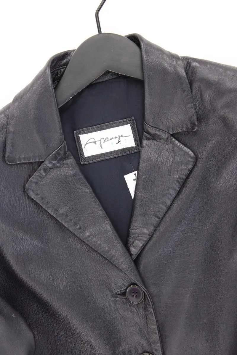 Apanage Vintage Ledermantel Gr. 38 schwarz
