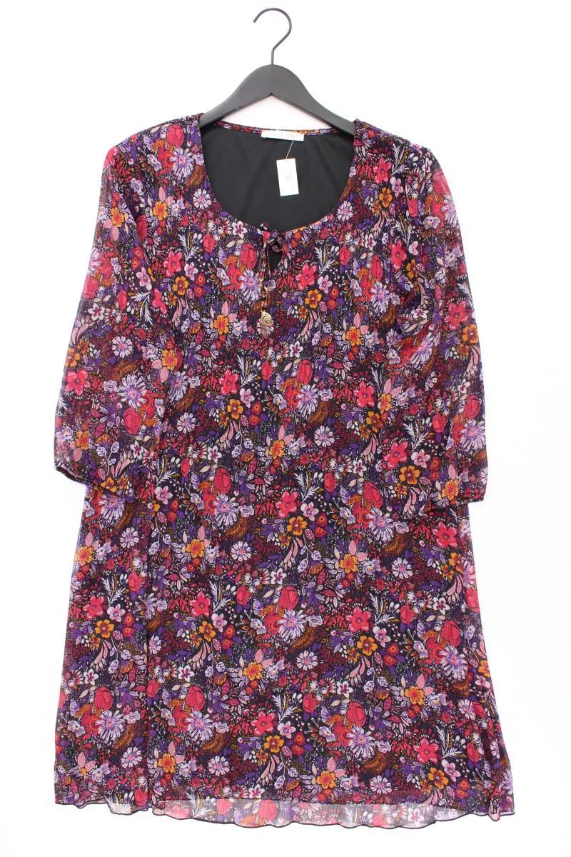 Armand Thierry Midikleid Gr. 44 mit Blumenmuster 3/4 Ärmel mehrfarbig