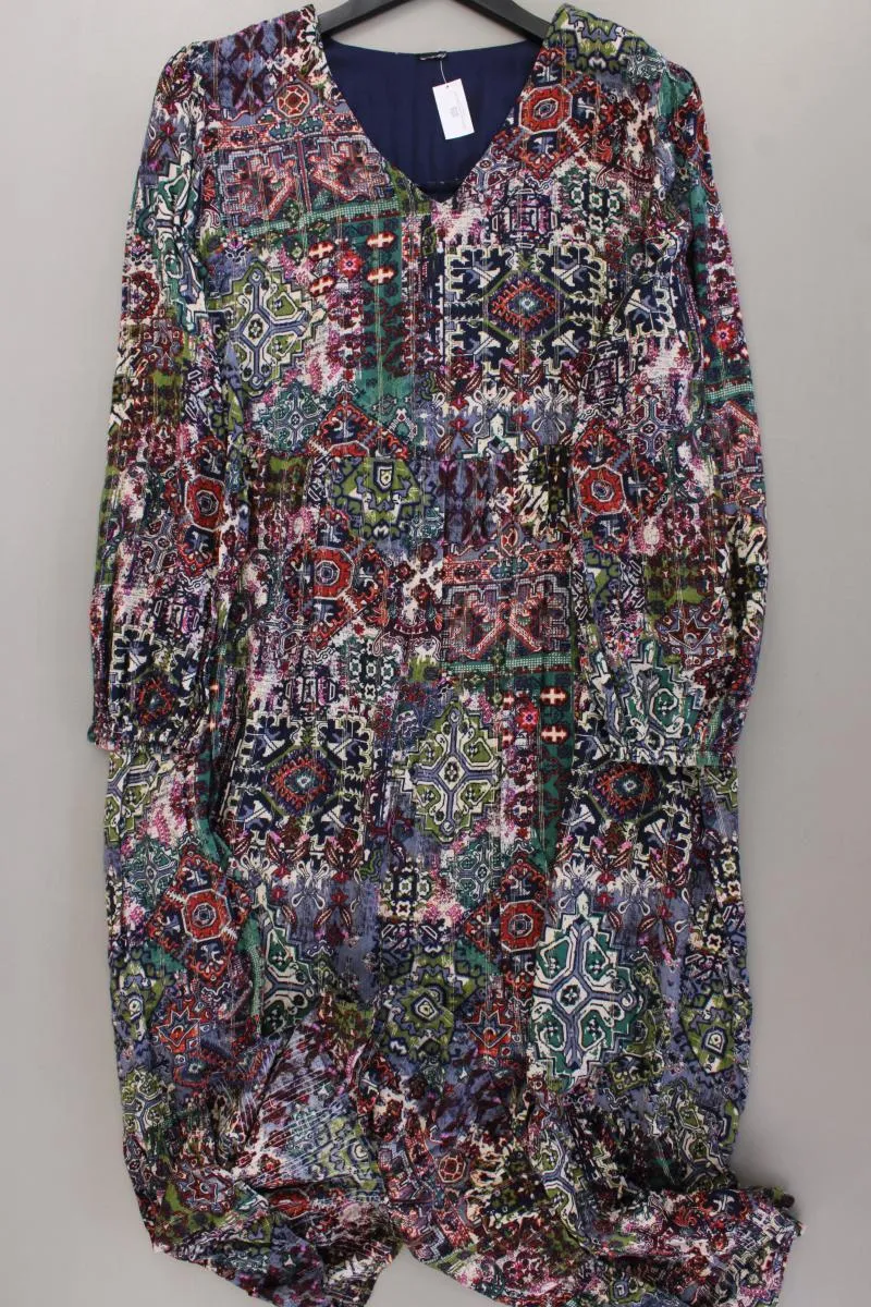 Langarmkleid Gr. 46 mehrfarbig