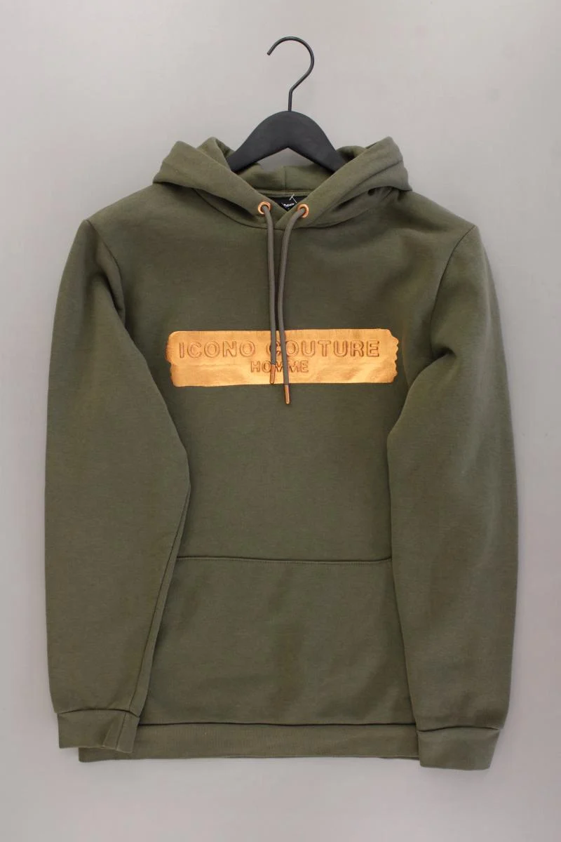 Icono Hoodie für Herren Gr. M neuwertig olivgrün aus Baumwolle