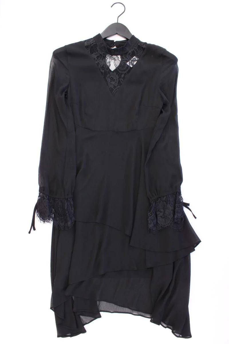 Tigha Langarmkleid Gr. XS neuwertig schwarz aus Polyester
