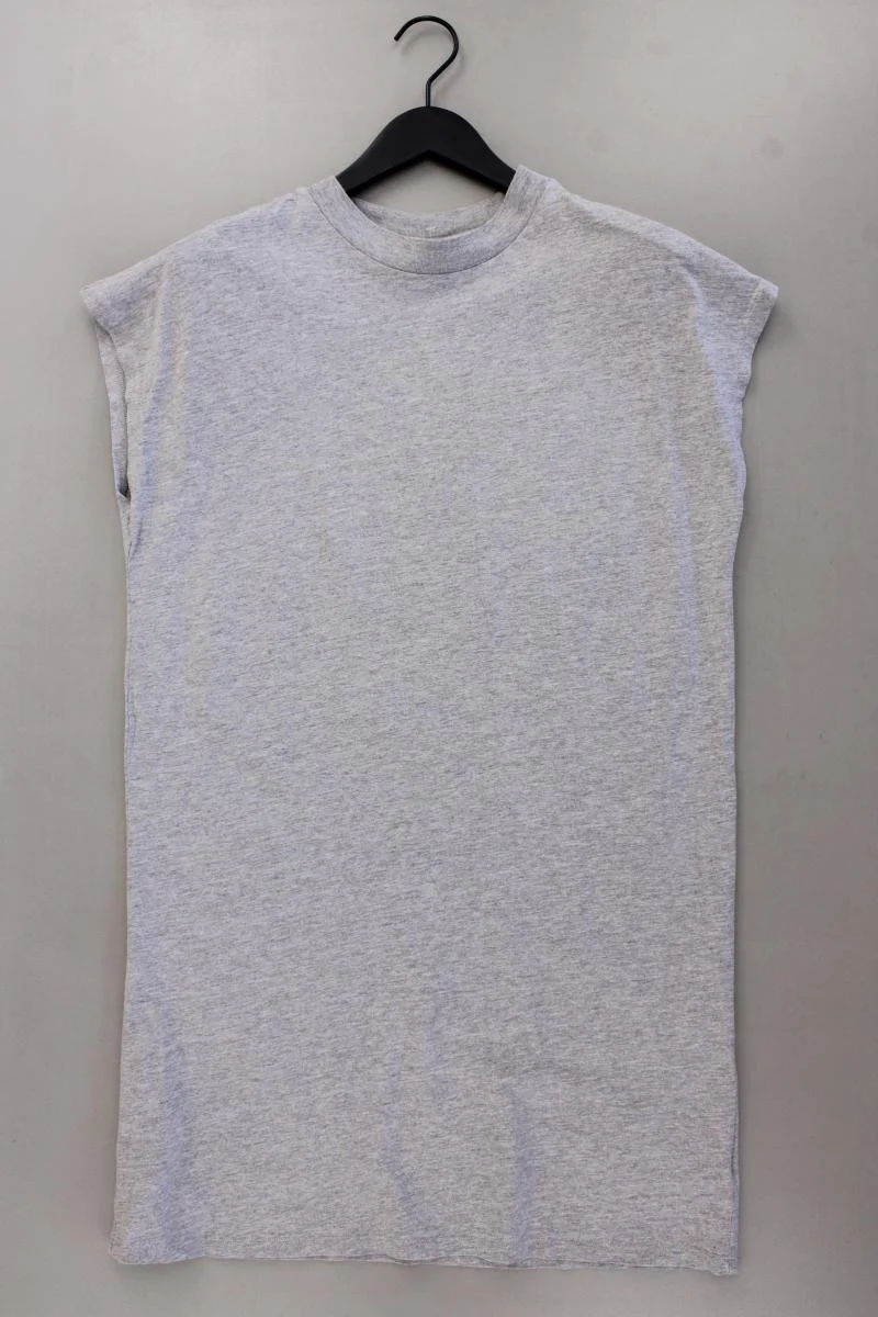 Weekday Kurzarmkleid Gr. S grau aus Baumwolle