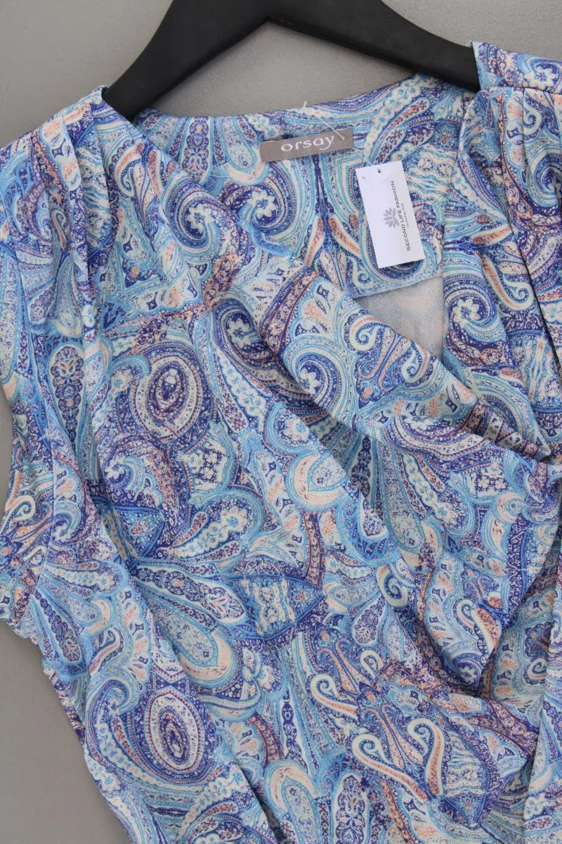 Orsay Sommerkleid Gr. 36 mit Paisleymuster neuwertig mit Gürtel Ärmellos blau