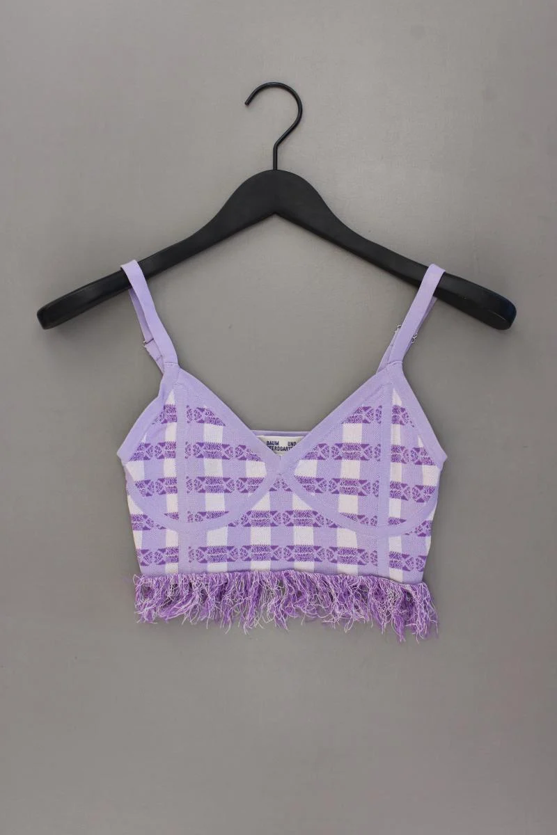 Baum und Pferdegarten Crop Top Gr. XS lila aus Viskose