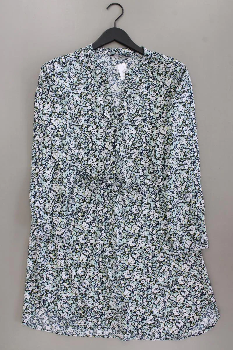 Only Blusenkleid Gr. L mit Blumenmuster Langarm blau