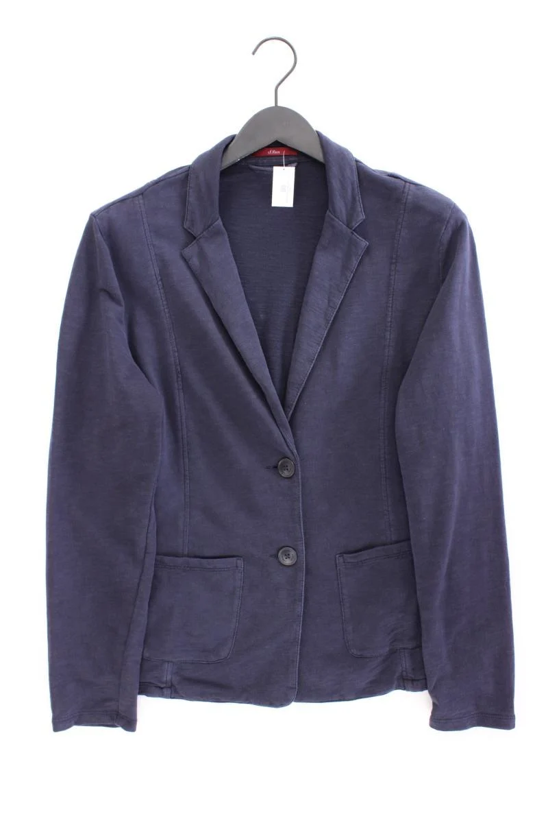 s.Oliver Classic Blazer Gr. 42 blau aus Baumwolle