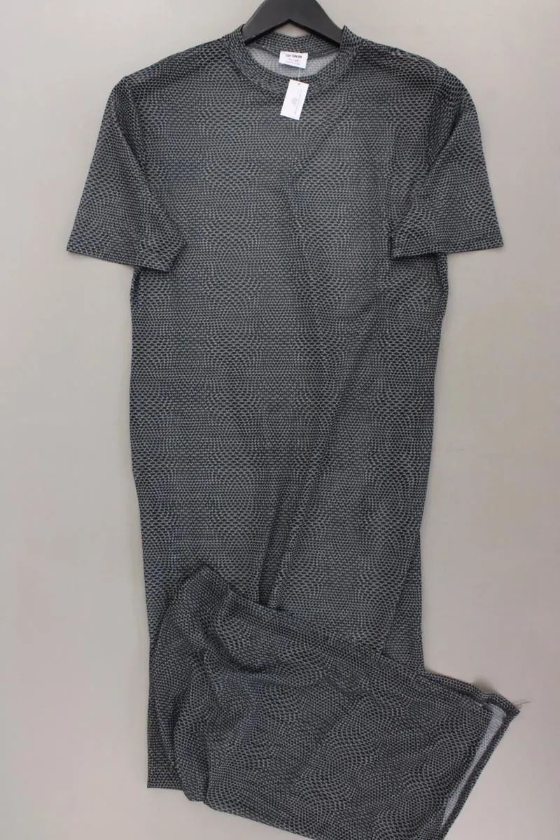 Cotton On Transparentes Mesh Kleid Gr. XL neuwertig Kurzarm grau