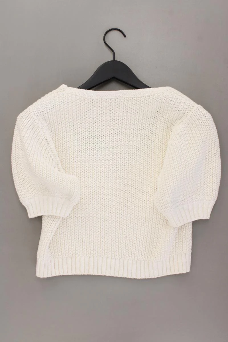 & other stories Strickshirt Gr. L neuwertig Kurzarm creme aus Baumwolle