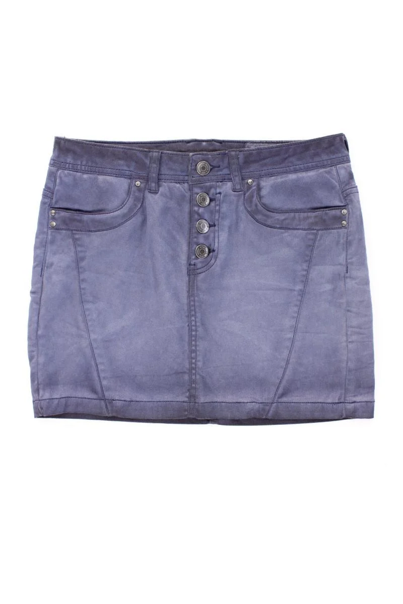 edc by Esprit Kurzer Rock Gr. 34 blau aus Baumwolle