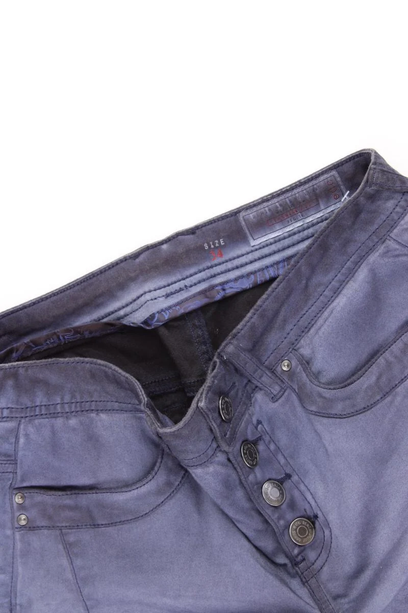 edc by Esprit Kurzer Rock Gr. 34 blau aus Baumwolle