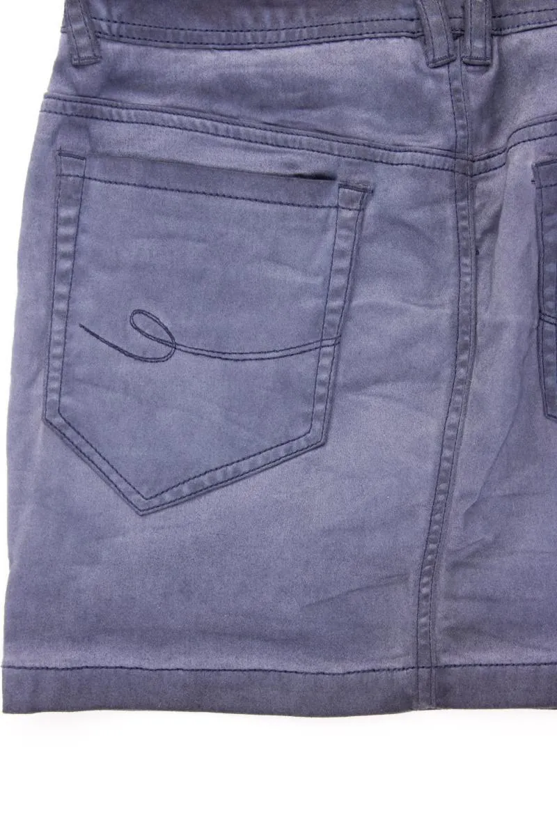 edc by Esprit Kurzer Rock Gr. 34 blau aus Baumwolle