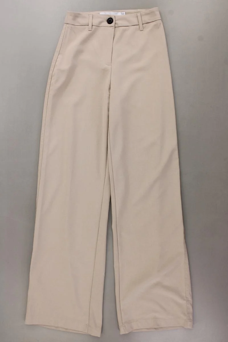 Bershka Stoffhose Gr. 34 creme aus Polyester
