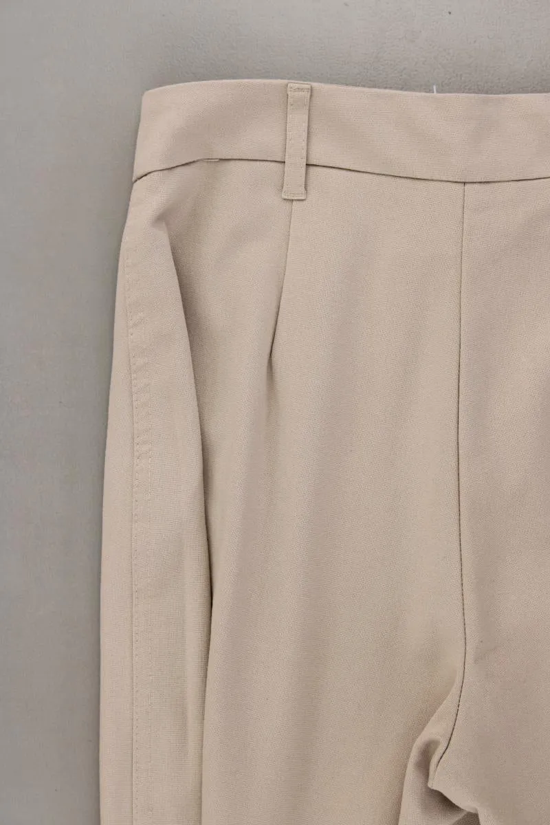 Bershka Stoffhose Gr. 34 creme aus Polyester