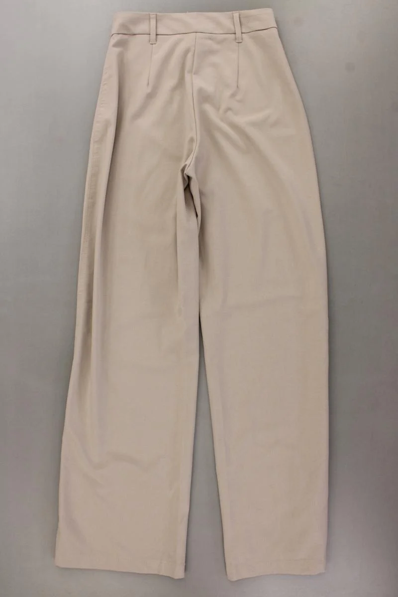Bershka Stoffhose Gr. 34 creme aus Polyester
