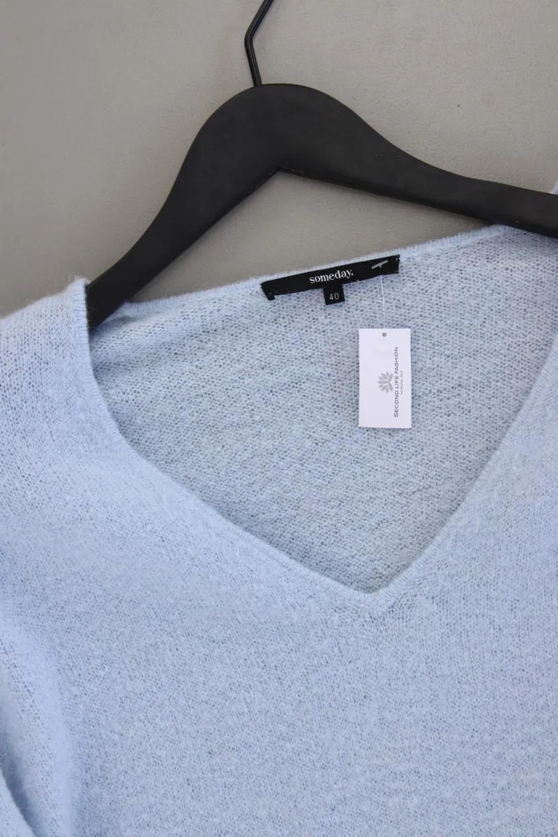 someday. Pullover Modell Tilki Gr. 40 blau aus Polyester