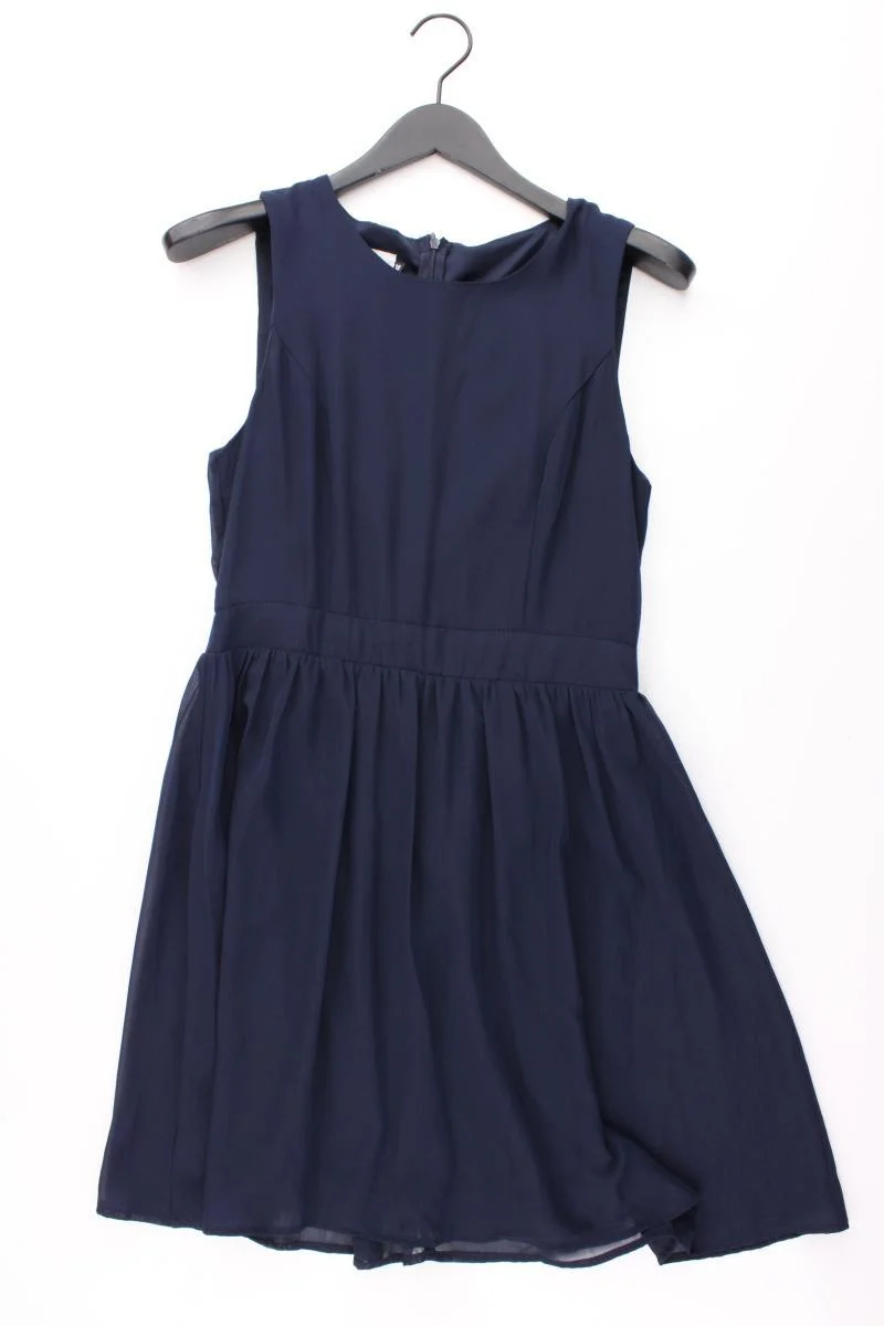 Only Chiffonkleid Gr. 38 Ärmellos blau aus Polyester