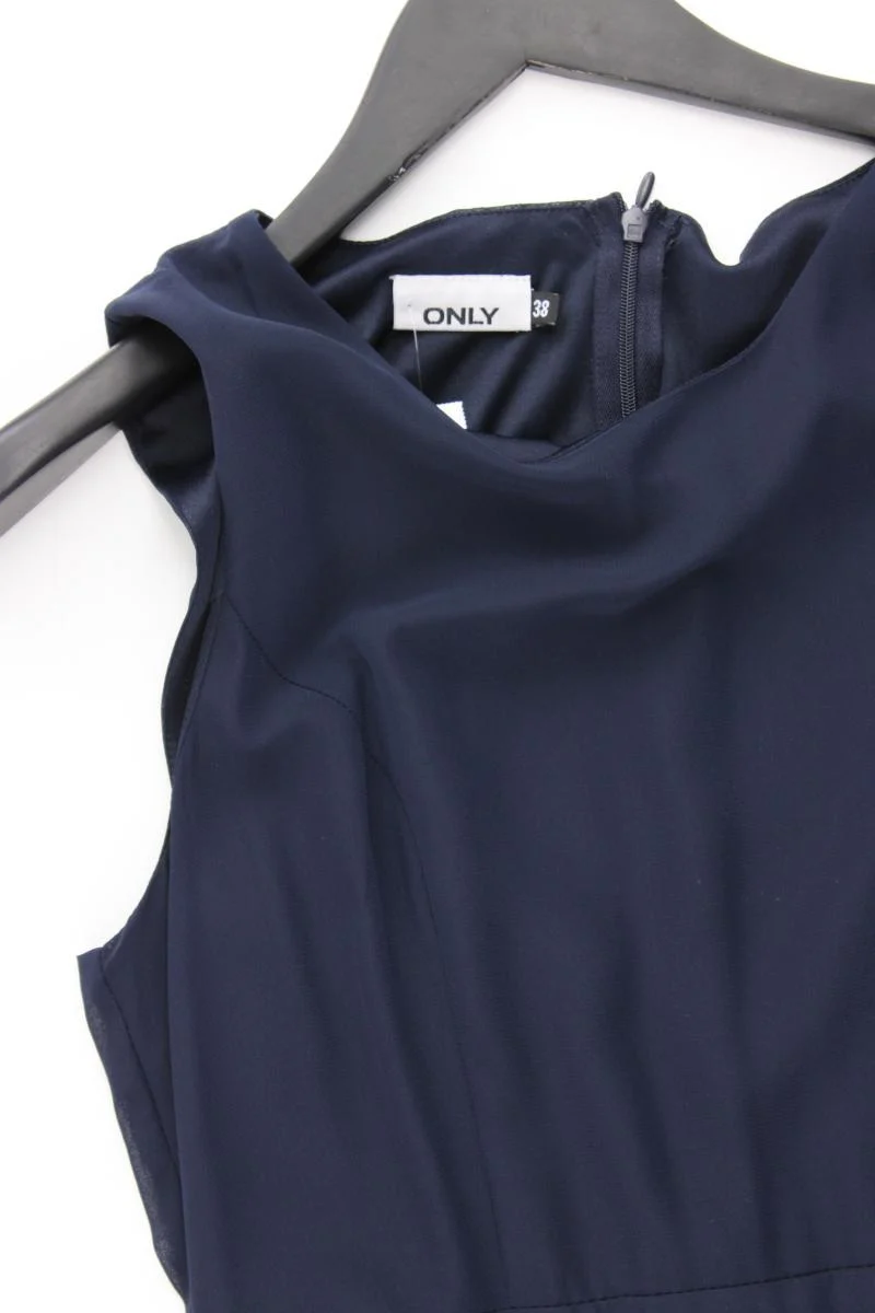 Only Chiffonkleid Gr. 38 Ärmellos blau aus Polyester