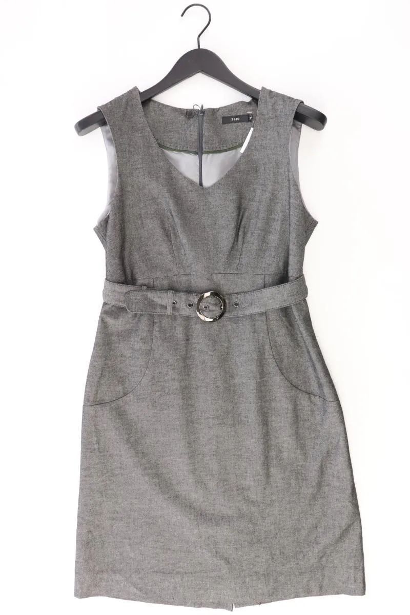 Zero Trägerkleid Gr. 38 grau aus Baumwolle