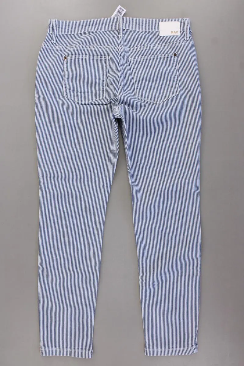 MAC Hose Gr. 44/L28 gestreift Modell Clean blau aus Baumwolle