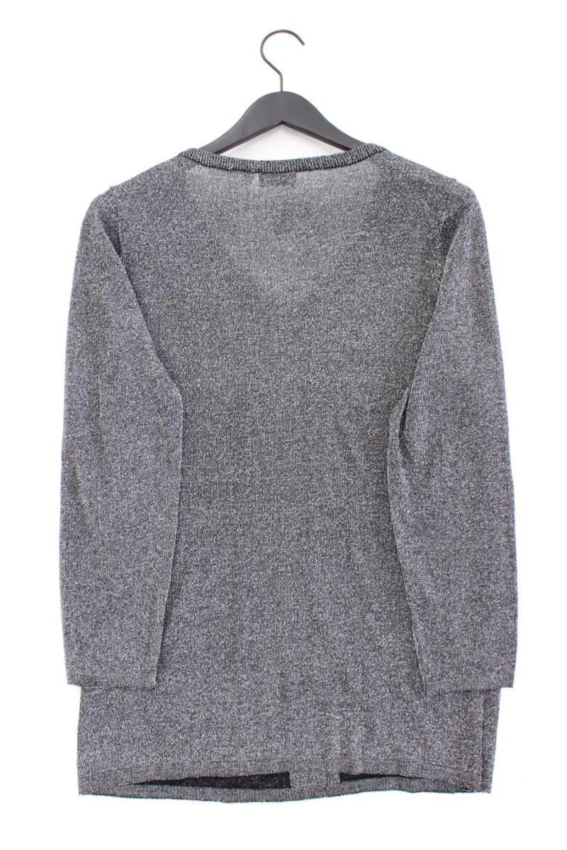 Paola Feinstrickpullover Gr. 44 silber aus Viskose
