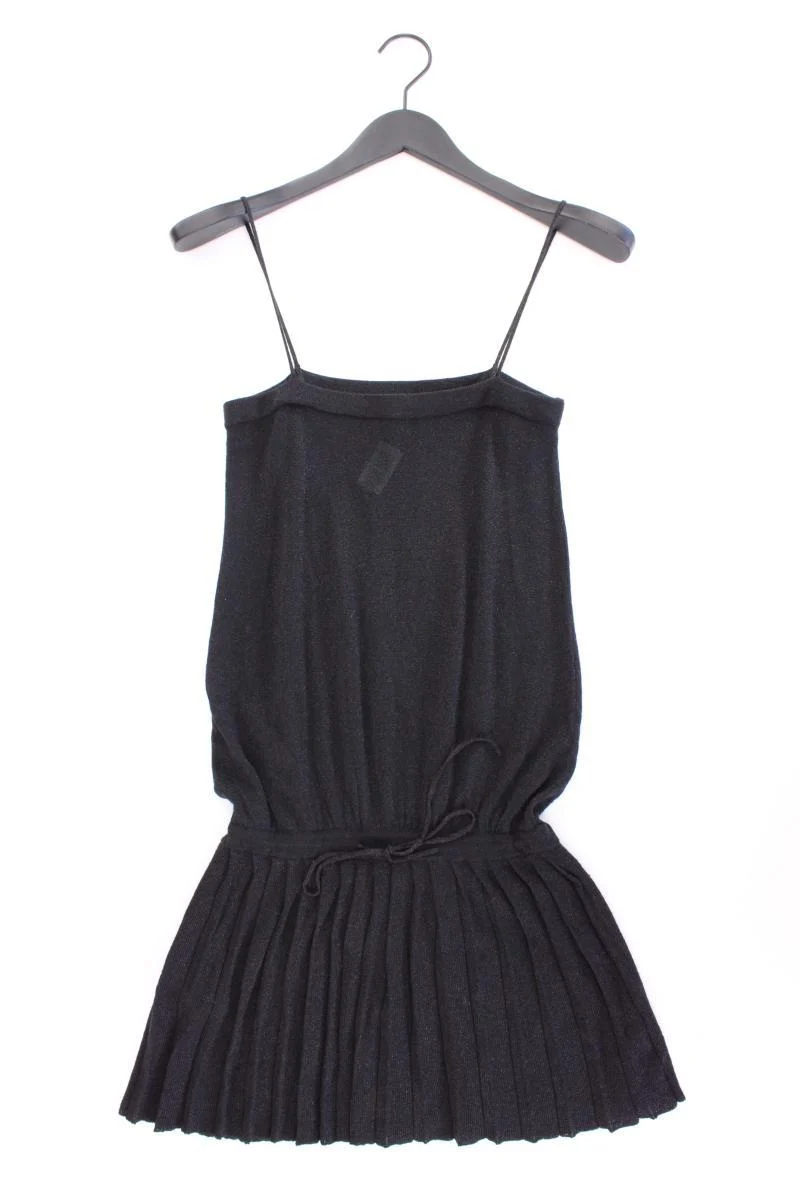 Mango Y2K Trägerkleid mit Glitzer Gr. S schwarz aus Viskose