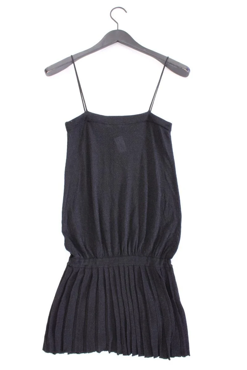 Mango Y2K Trägerkleid mit Glitzer Gr. S schwarz aus Viskose