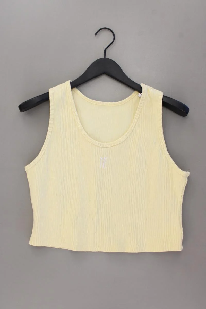 Self Crop Top Gr. 44 gelb aus Baumwolle