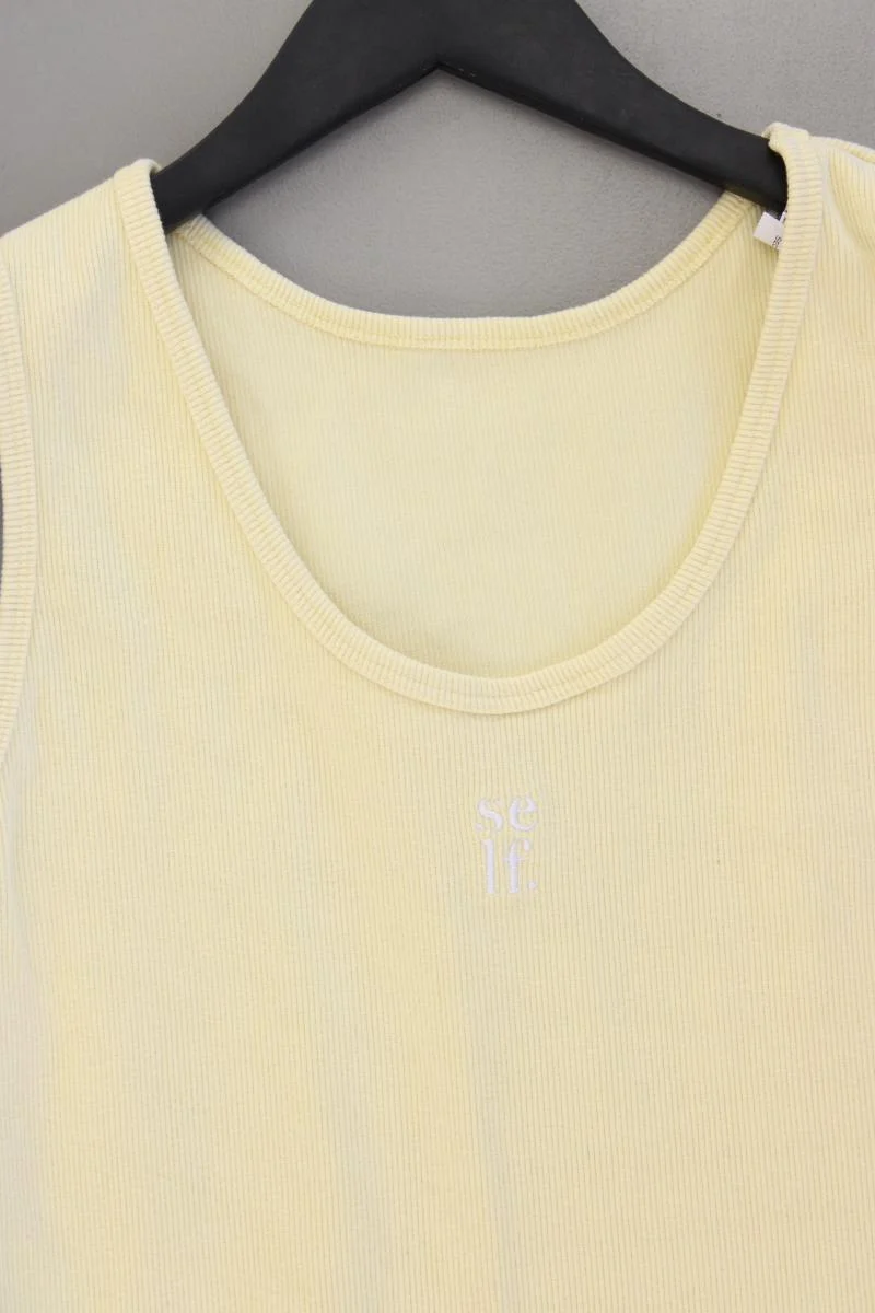 Self Crop Top Gr. 44 gelb aus Baumwolle