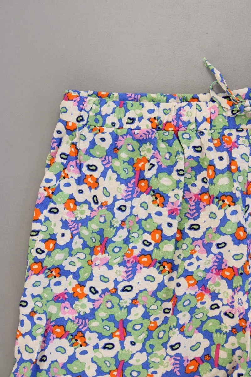 LC Waikiki Shorts Gr. 40 mit Blumenmuster mehrfarbig aus Viskose