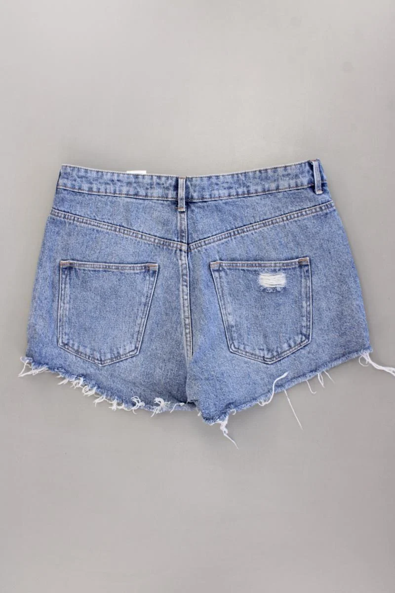 H&M Jeansshorts Gr. 42 blau aus Baumwolle