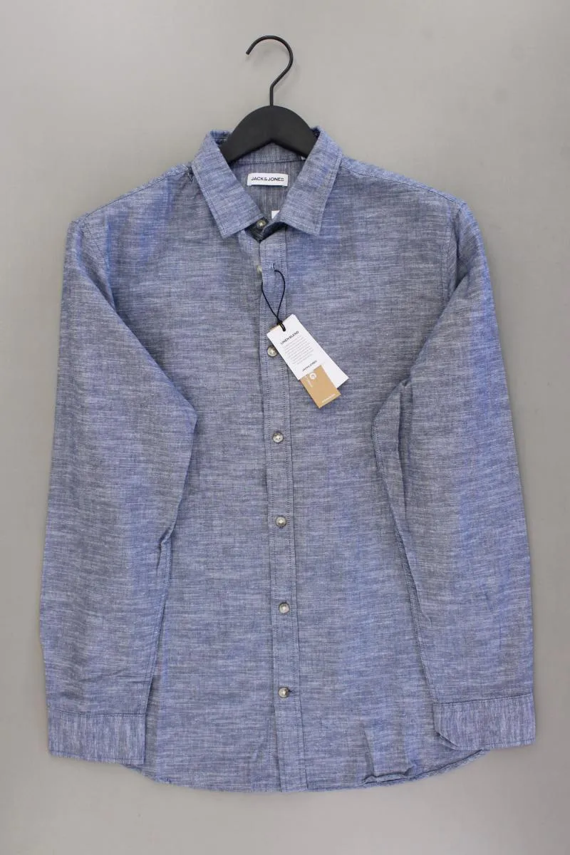 Jack & Jones Langarmhemd für Herren Gr. M neu mit Etikett Neupreis: 39,99€! blau