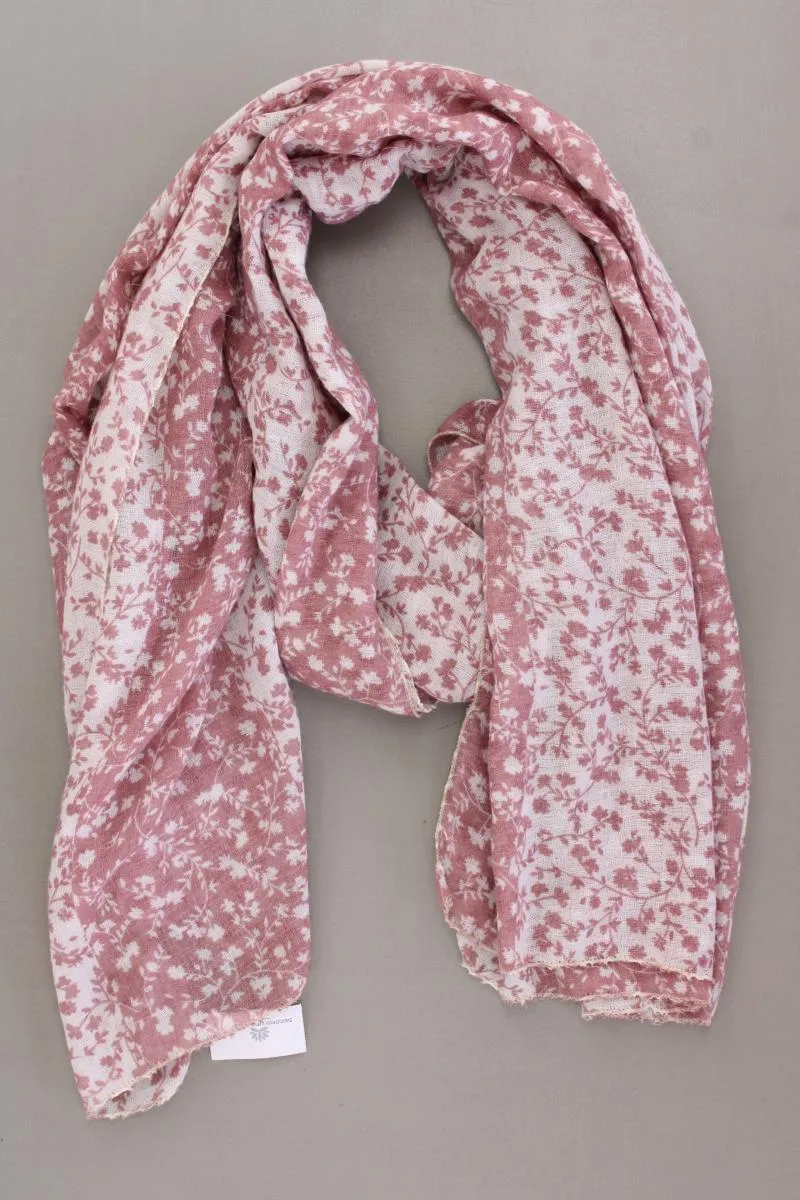 Tuch mit Blumenmuster rosa aus Polyester
