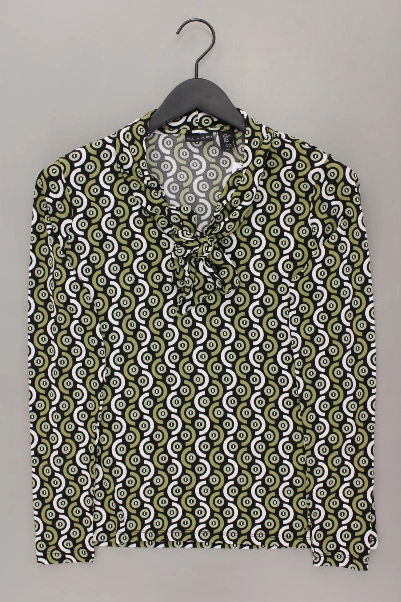 Tahari Shirt Gr. M geometrisches Muster Langarm grün
