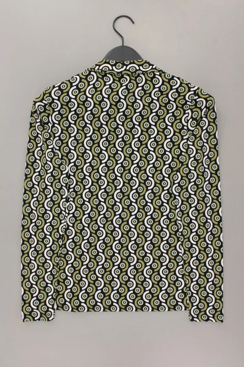Tahari Shirt Gr. M geometrisches Muster Langarm grün