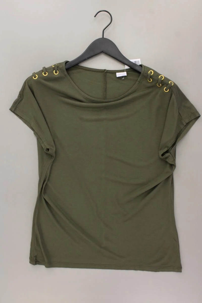 Lascana T-Shirt Gr. 40/42 neuwertig Kurzarm olivgrün aus Viskose