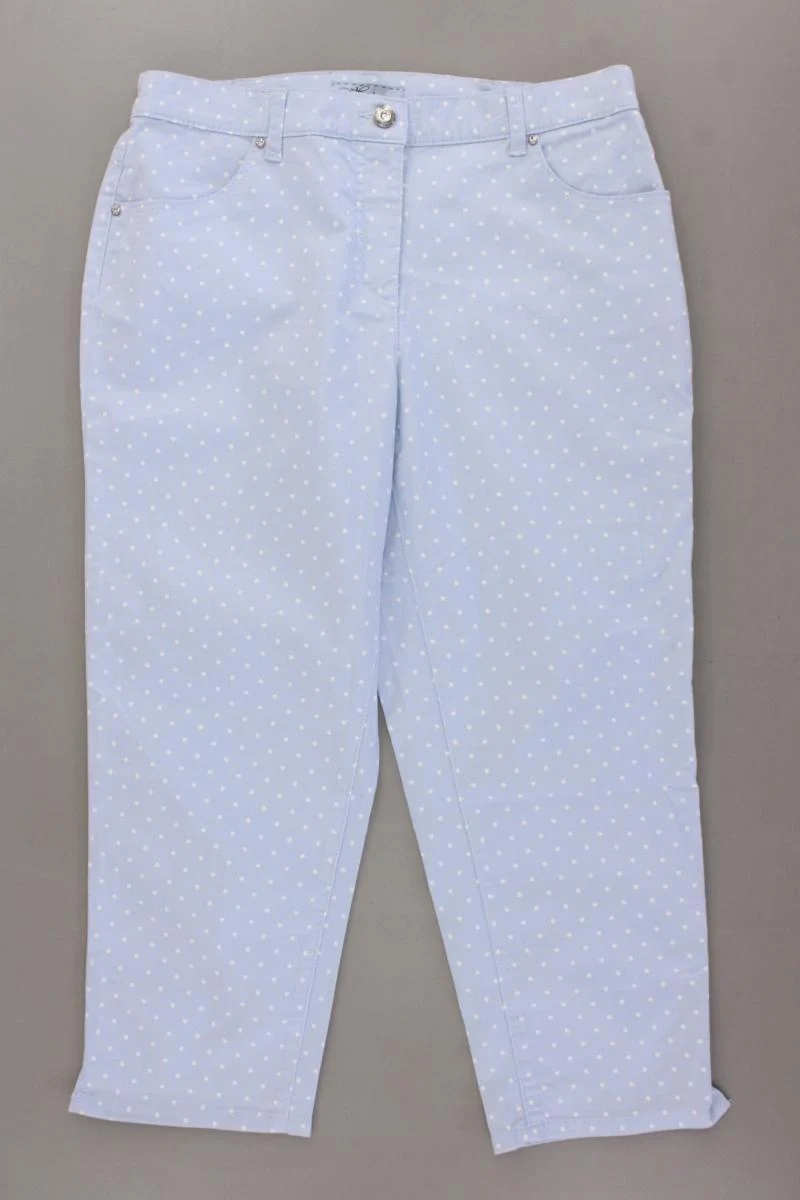 Himmelblau 7/8 Hose Gr. 40 gepunktet neuwertig aus Baumwolle