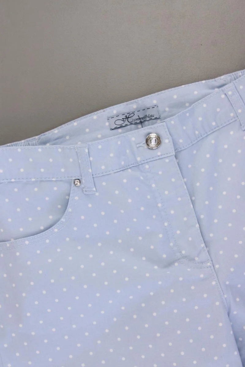 Himmelblau 7/8 Hose Gr. 40 gepunktet neuwertig aus Baumwolle