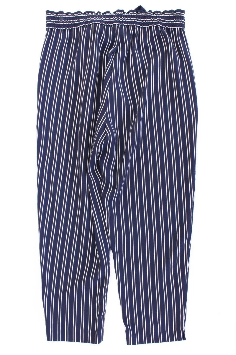 Zara Stoffhose Gr. L gestreift blau aus Polyester