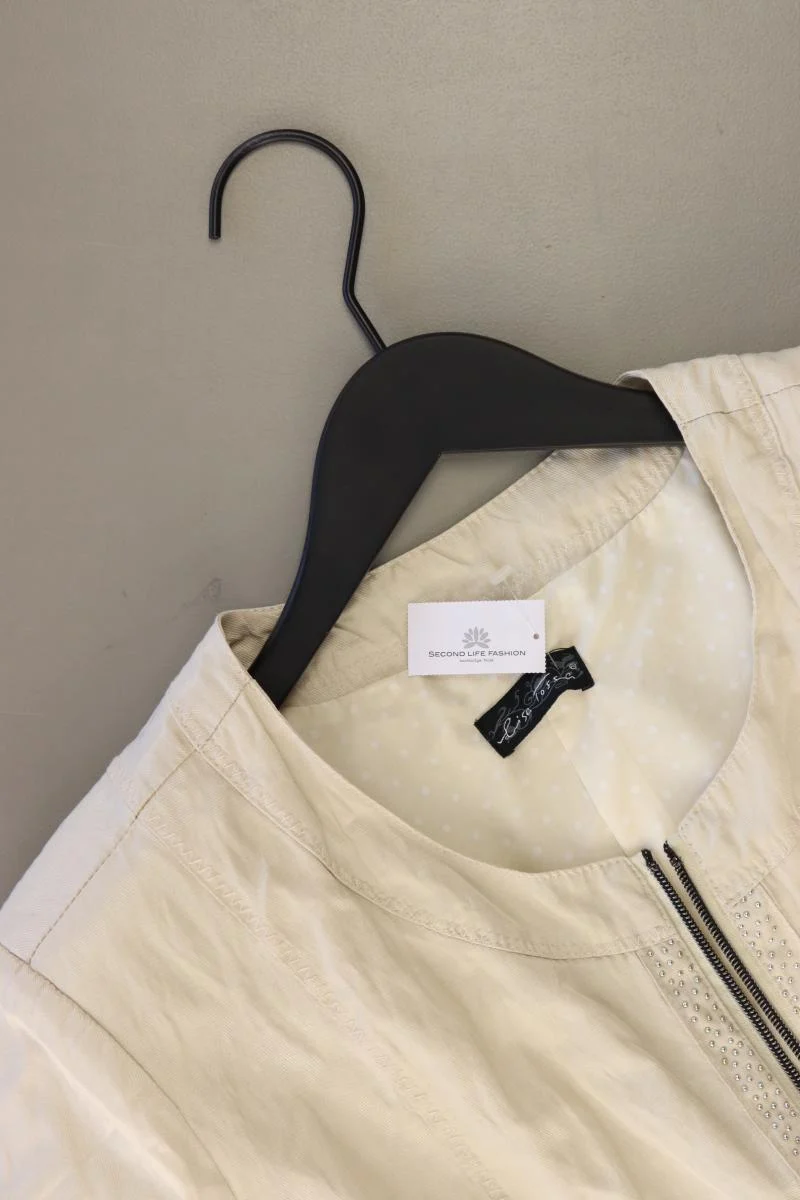Lisa Tossa Übergangsjacke Gr. 42 creme aus Polyester