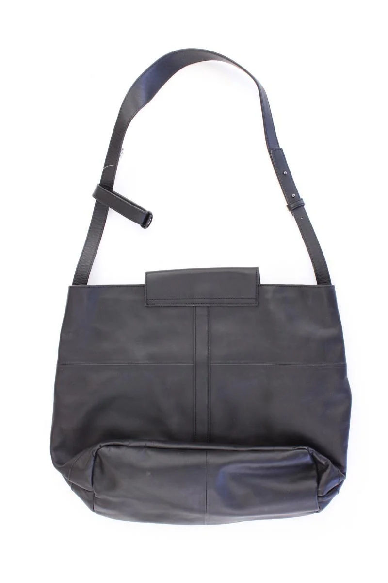 Marc O'Polo Schultertasche schwarz aus Leder