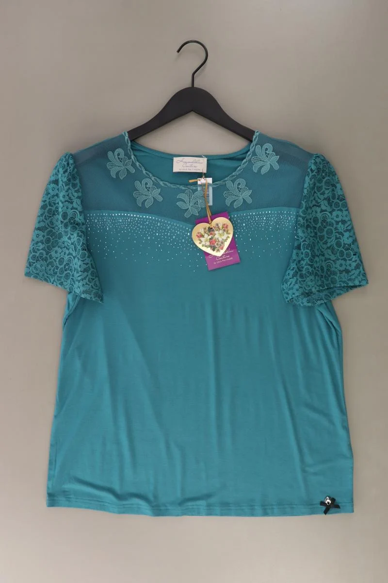 Himmelblau Shirt Petrol Gr. 46 neu mit Etikett Kurzarm aus Viskose