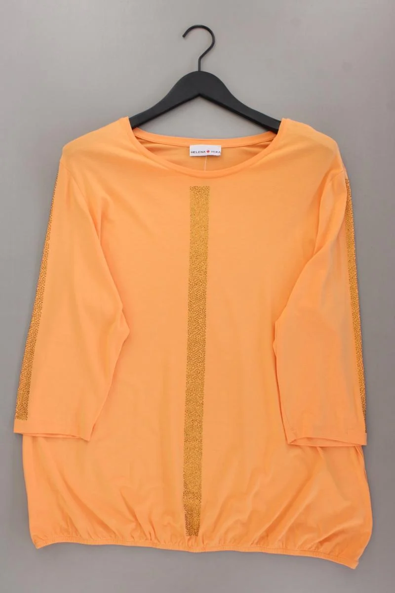 Helena Vera Classic Shirt Gr. 48 3/4 Ärmel orange aus Viskose