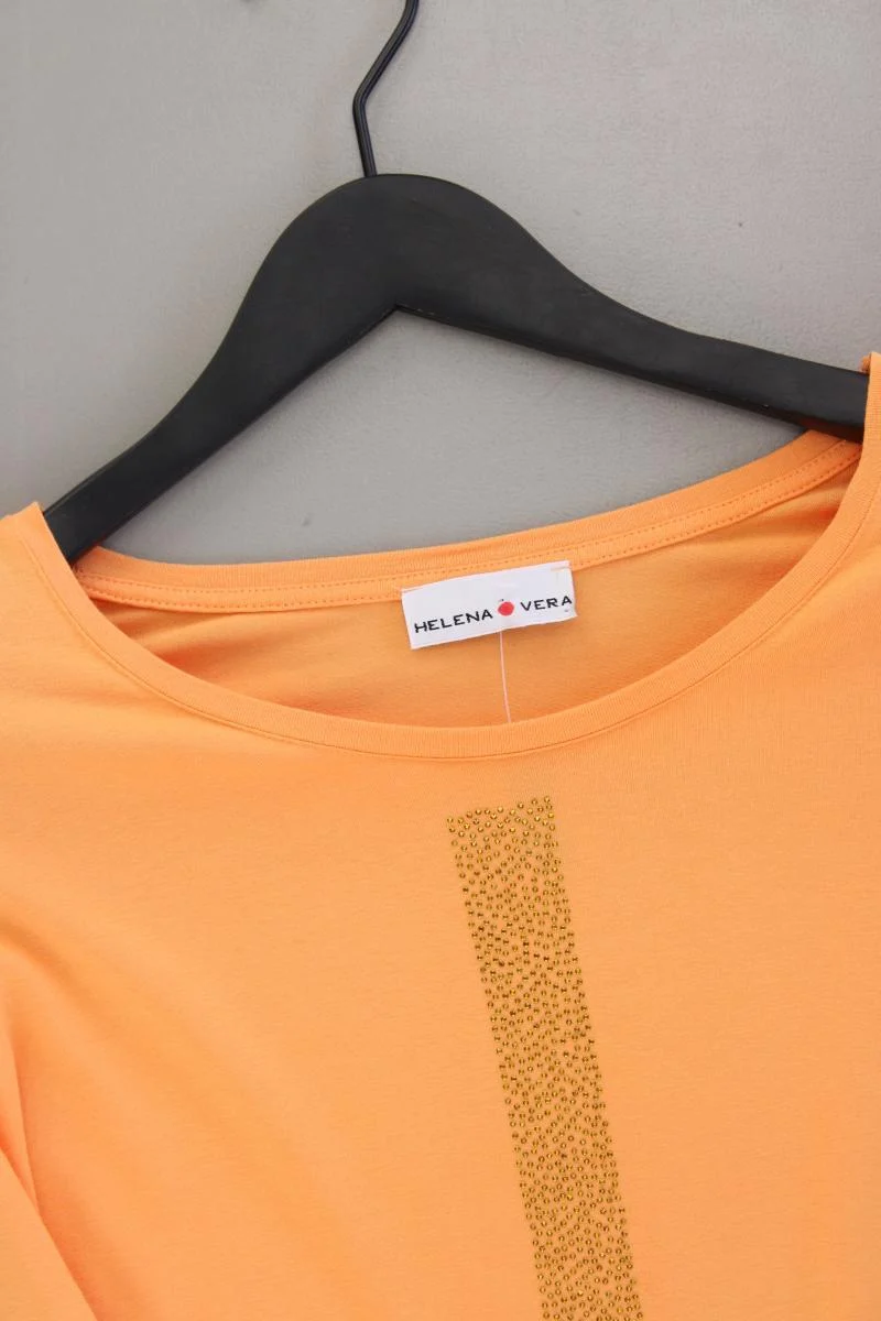 Helena Vera Classic Shirt Gr. 48 3/4 Ärmel orange aus Viskose