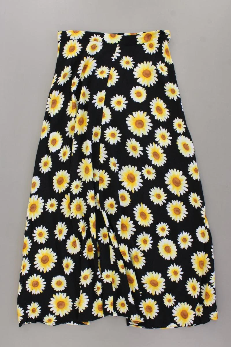 forever 21 Maxirock Gr. XS mit Blumenmuster schwarz aus Rayon