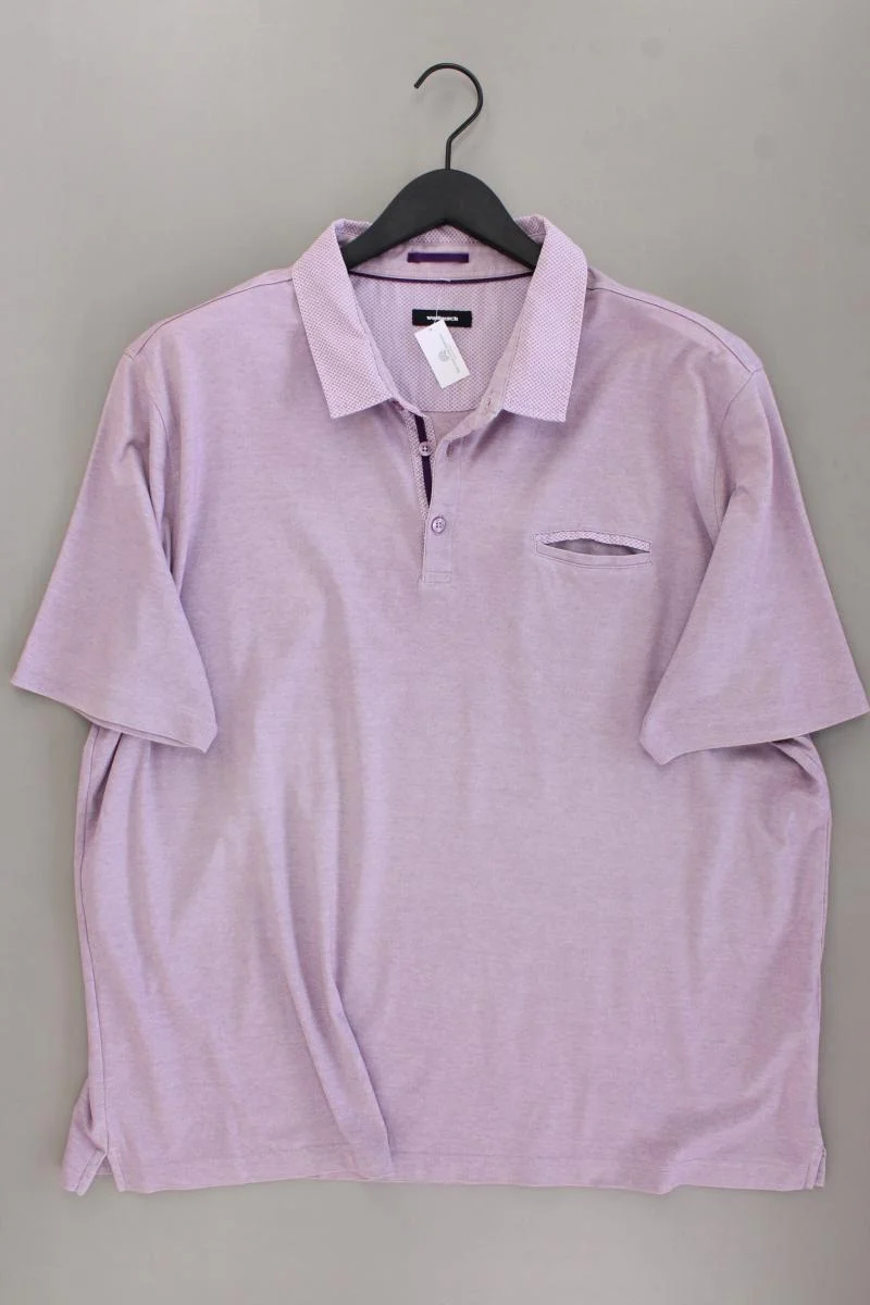 Walbusch Poloshirt Gr. 58/60 Kurzarm lila aus Baumwolle