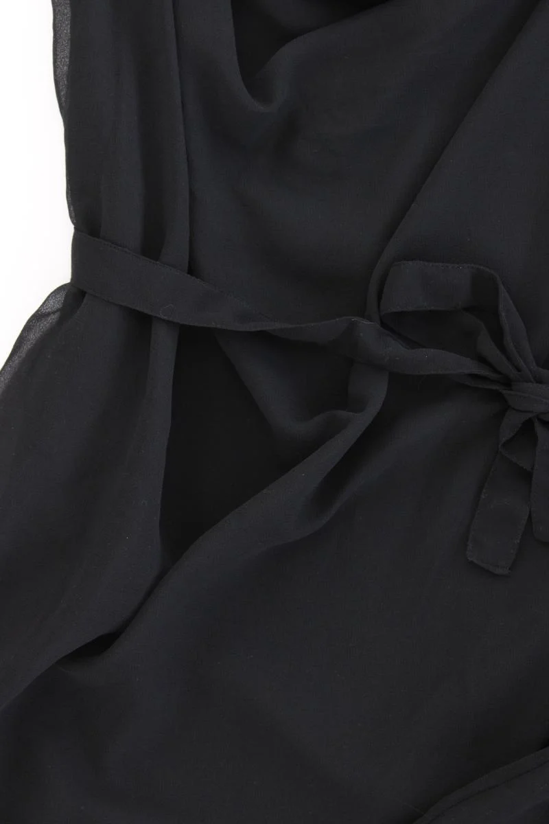 Street One Abendkleid Gr. 38 mit Gürtel Ärmellos schwarz aus Polyester