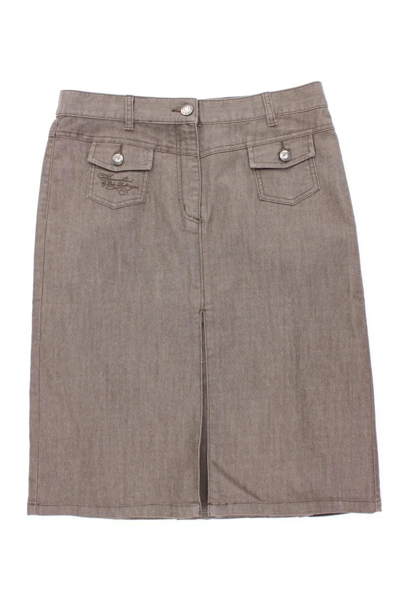 Himmelblau Midirock Gr. 42 braun aus Baumwolle