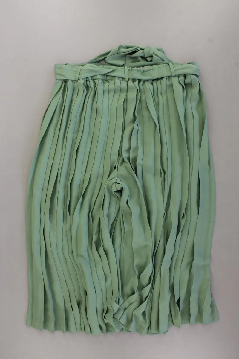 Alfredo Pauly Stoffhose Gr. 44 mit Gürtel grün aus Polyester
